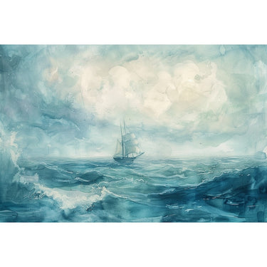 Sea Watercolor Canvas